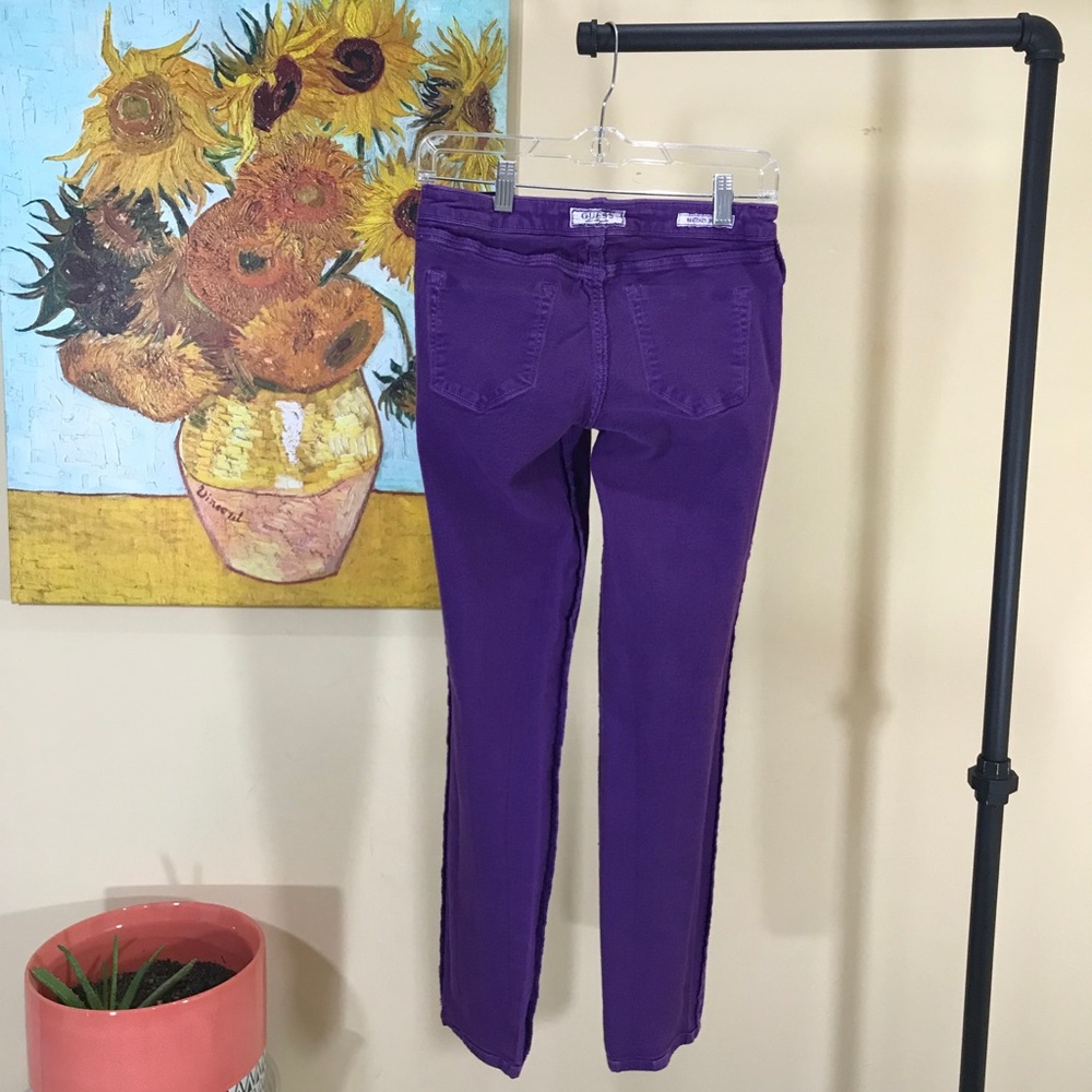 Guess Brittney-Skinny Jeans Purple - Picture 10 of 15